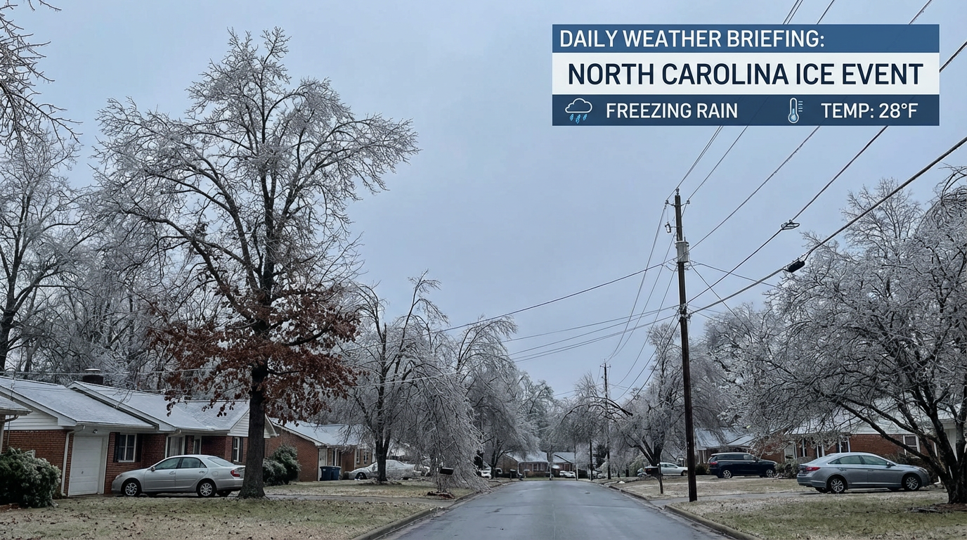 The South is on Thin Ice: Major Winter Storm Targeting Texas to the Carolinas
