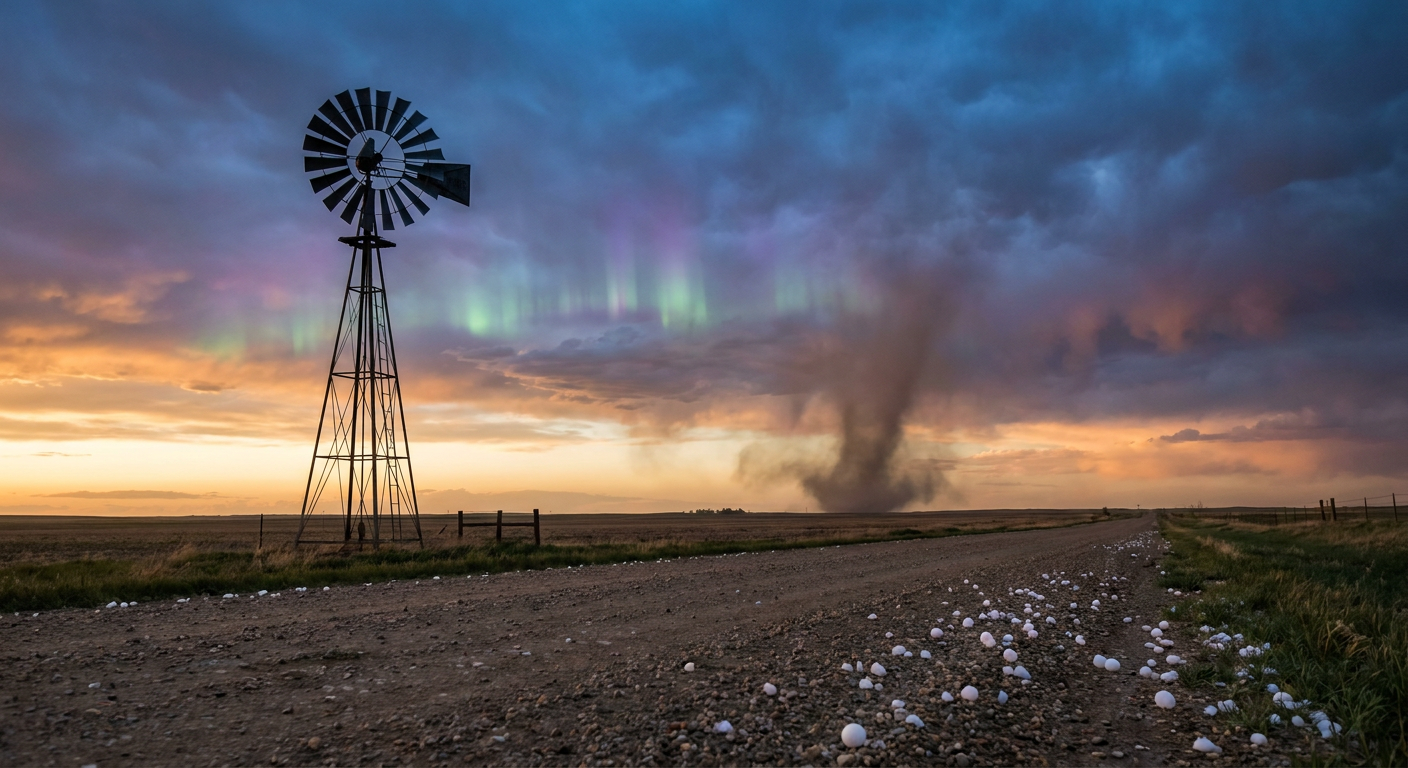 Hey Siri, Why Is The Sky Glowing? Solar Storms And Plains Supercells