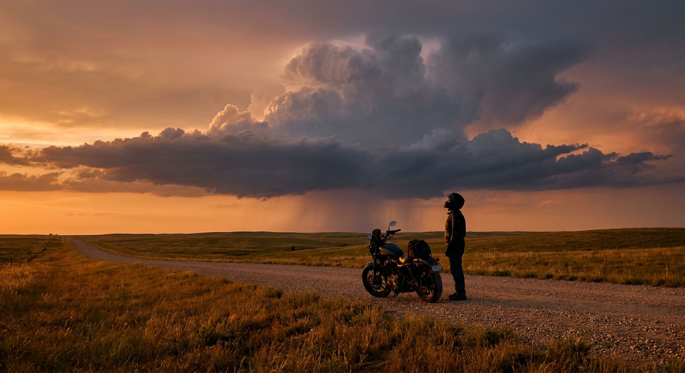 Half a Million Bikes, One Hail Corridor: Sturgis Meets the Storm Setup