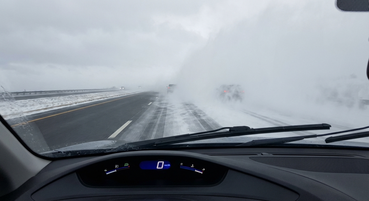 Don't Pack the Parka Yet: Snow Squalls, Black Ice, and a Western Soaker