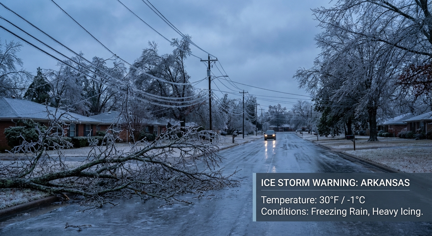 It's Here: Catastrophic Ice Threat & The Weekend Whiteout