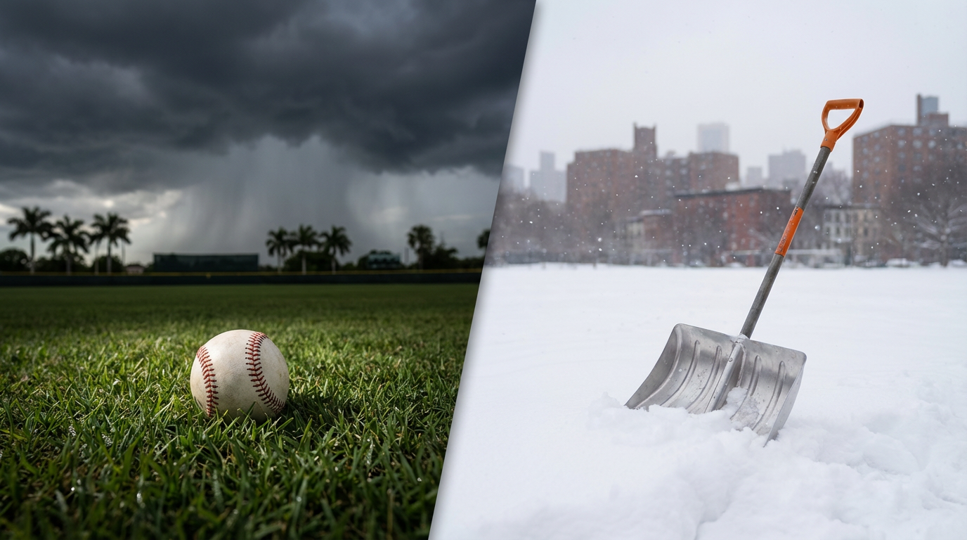 Spring Training Rainouts & Nor'easter Whiteouts: The Atmosphere Is Confused
