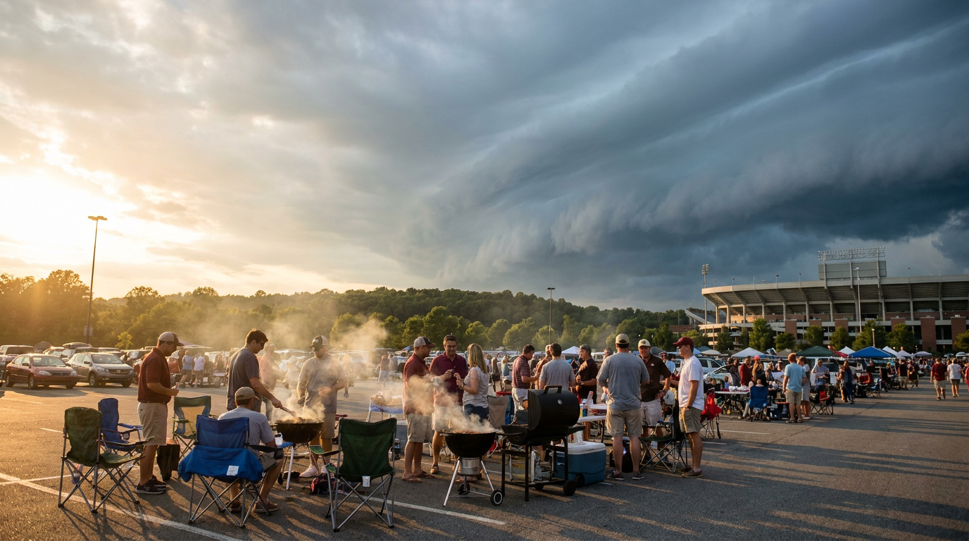 Tailgates Under a Slight Risk: College Football Meets a Southern Storm Front