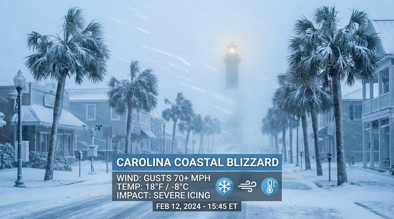 It's Happening: Blizzard Conditions for the Coast & A Hard Freeze in Florida