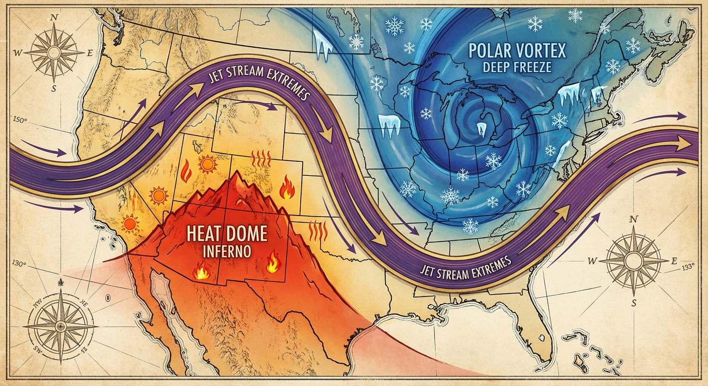 Jet Stream Whiplash Map