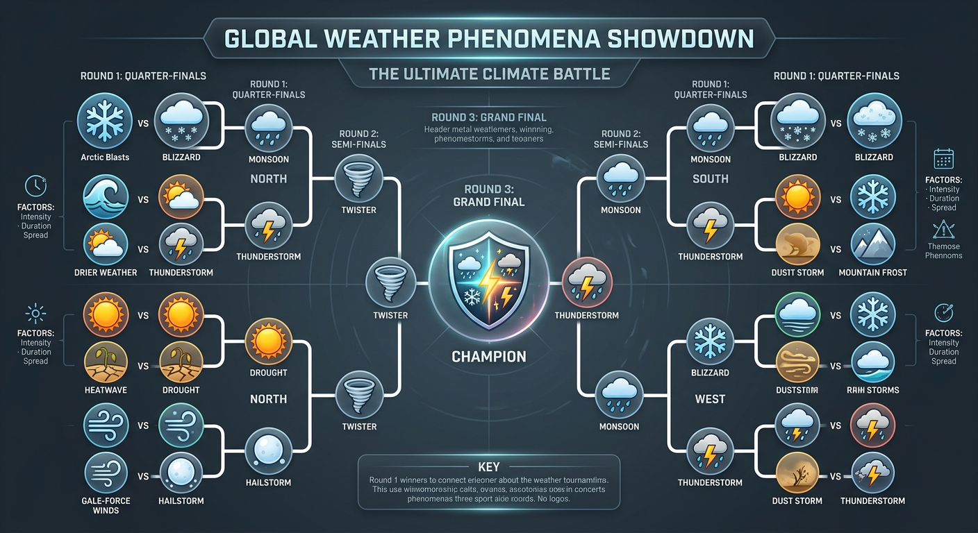 Extreme Weather Highlights Infographic