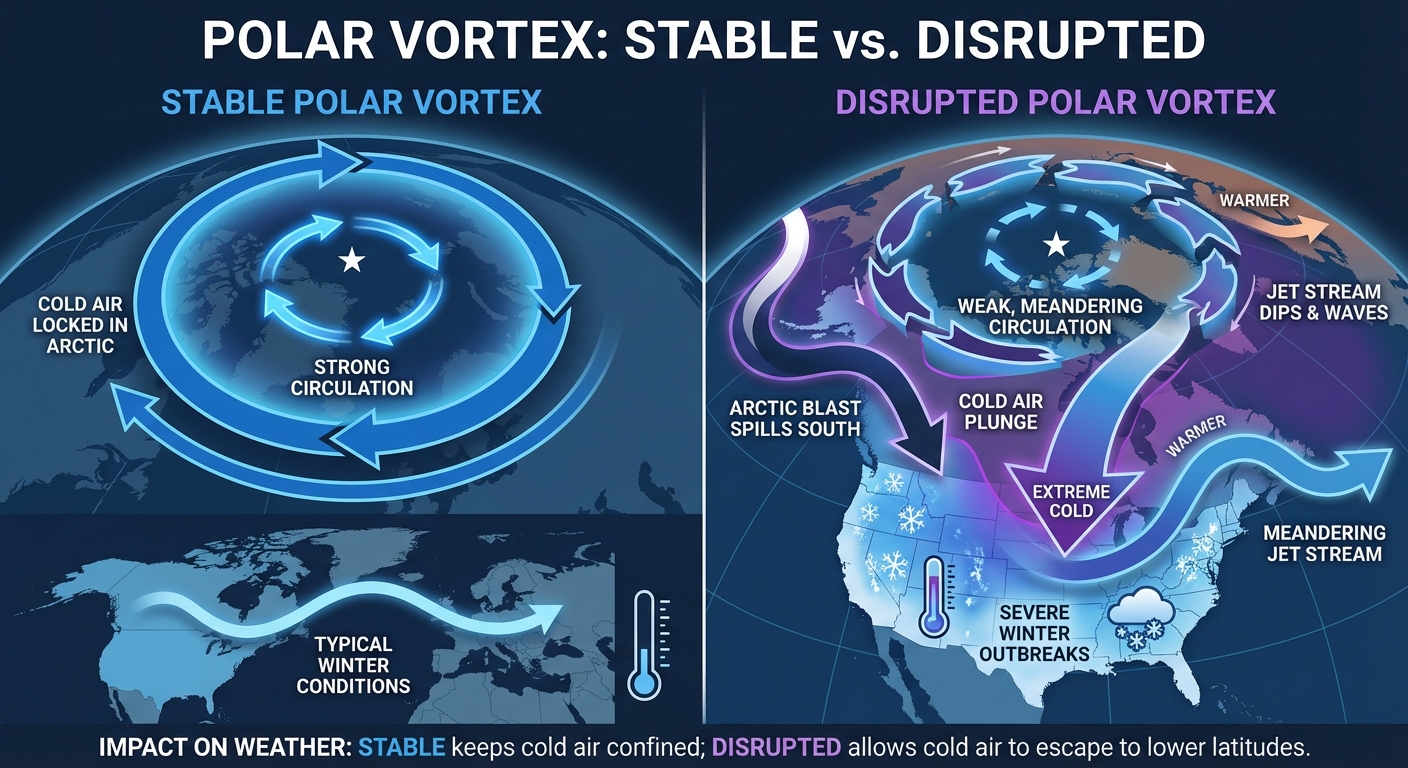 Polar Vortex Diagram