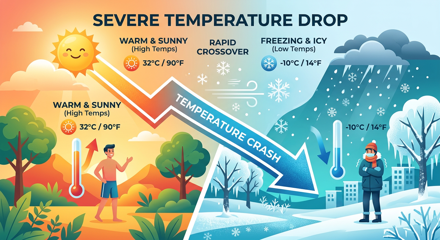 Temperature Crash Graphic