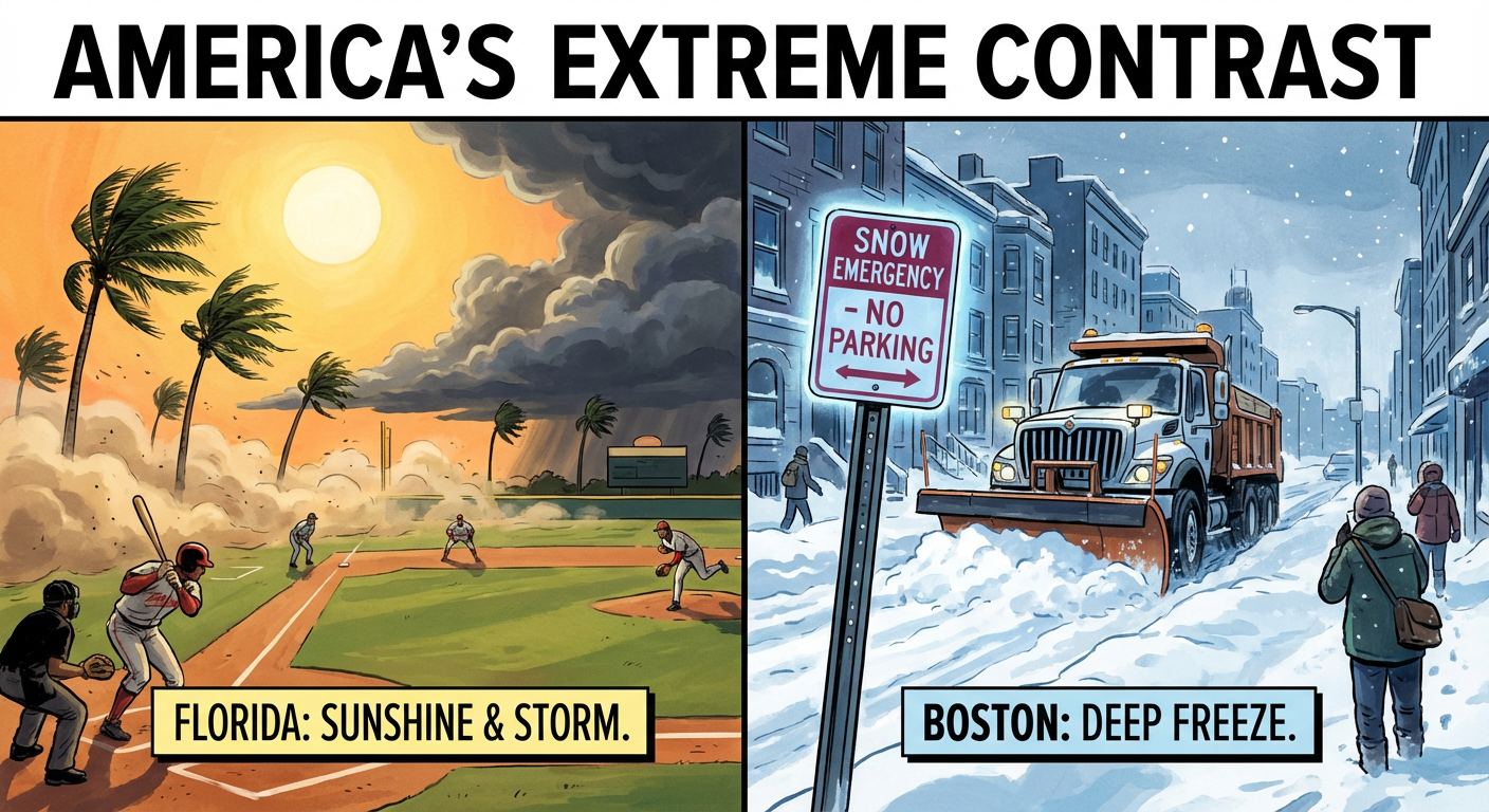 Spring Training vs Nor'easter Contrast