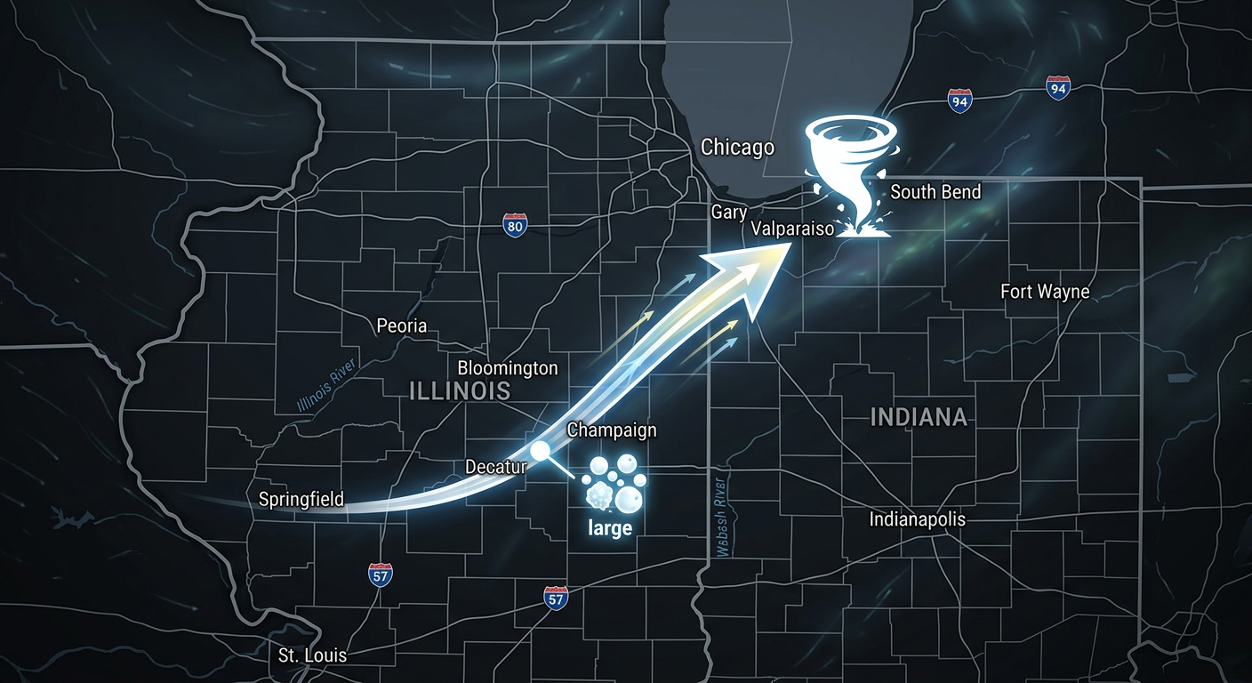 Midwest Storm Track Diagram