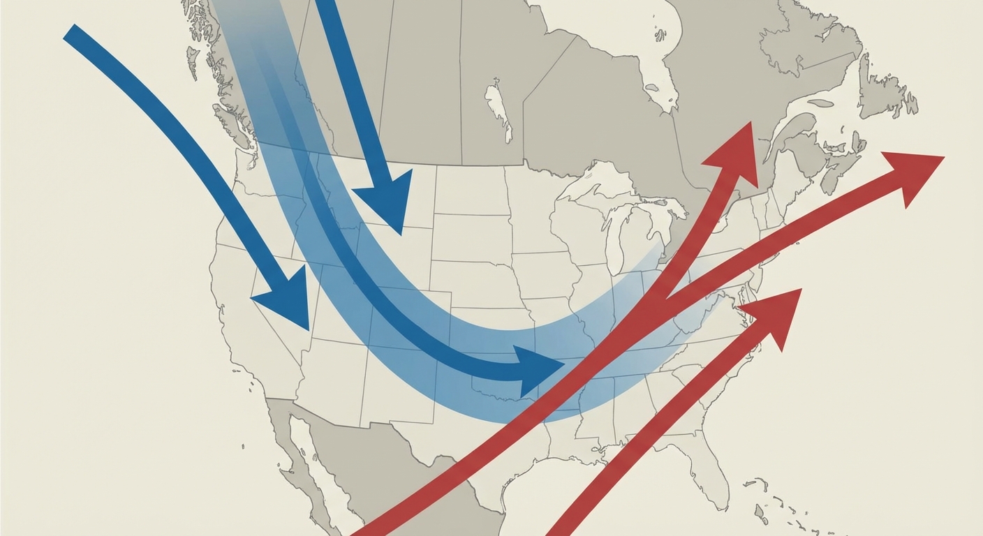 Upper level trough diagram