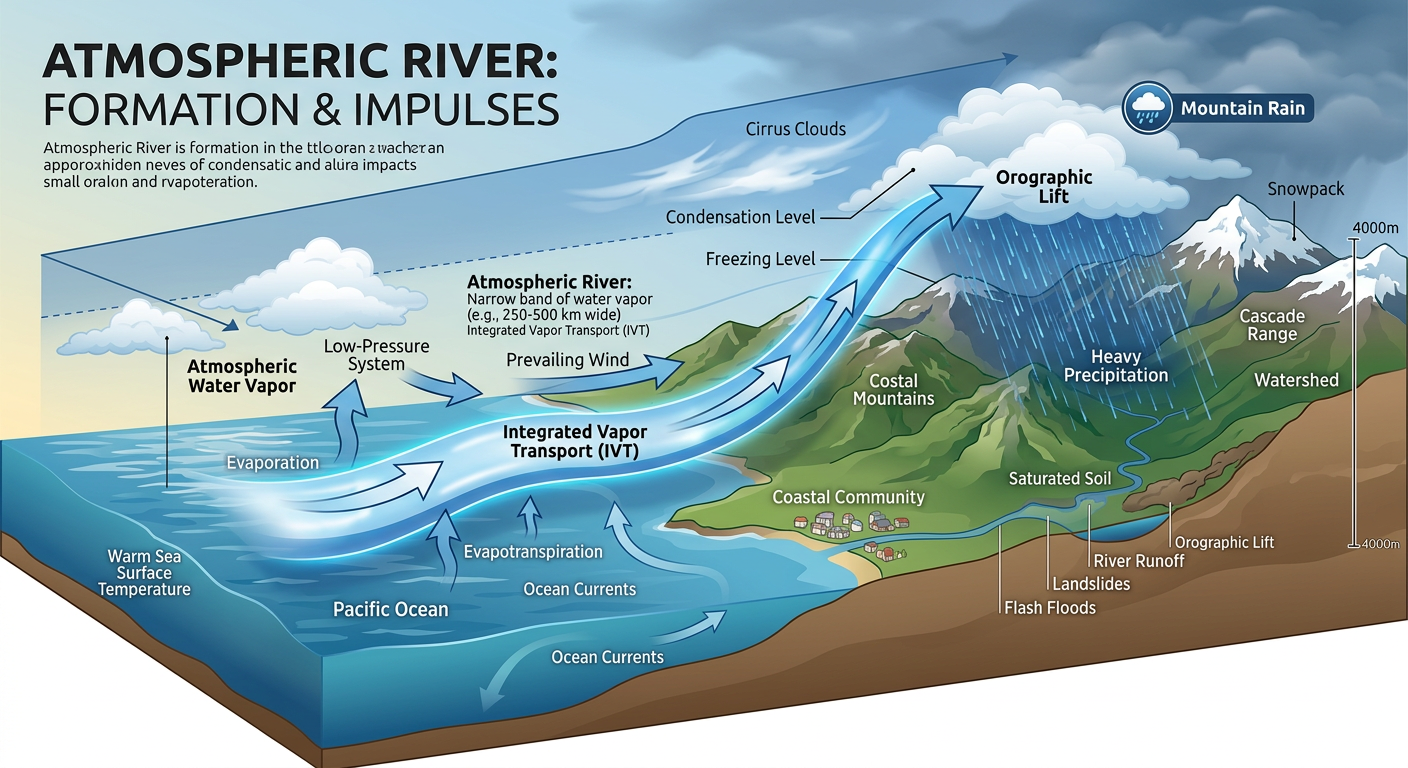Atmospheric River Concept Diagram