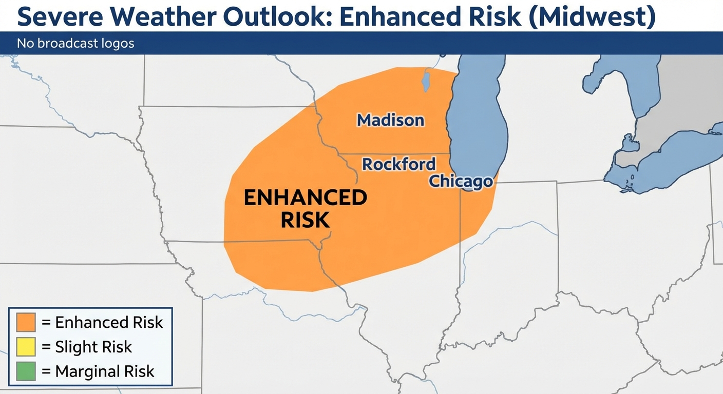 Midwest Severe Threat Map