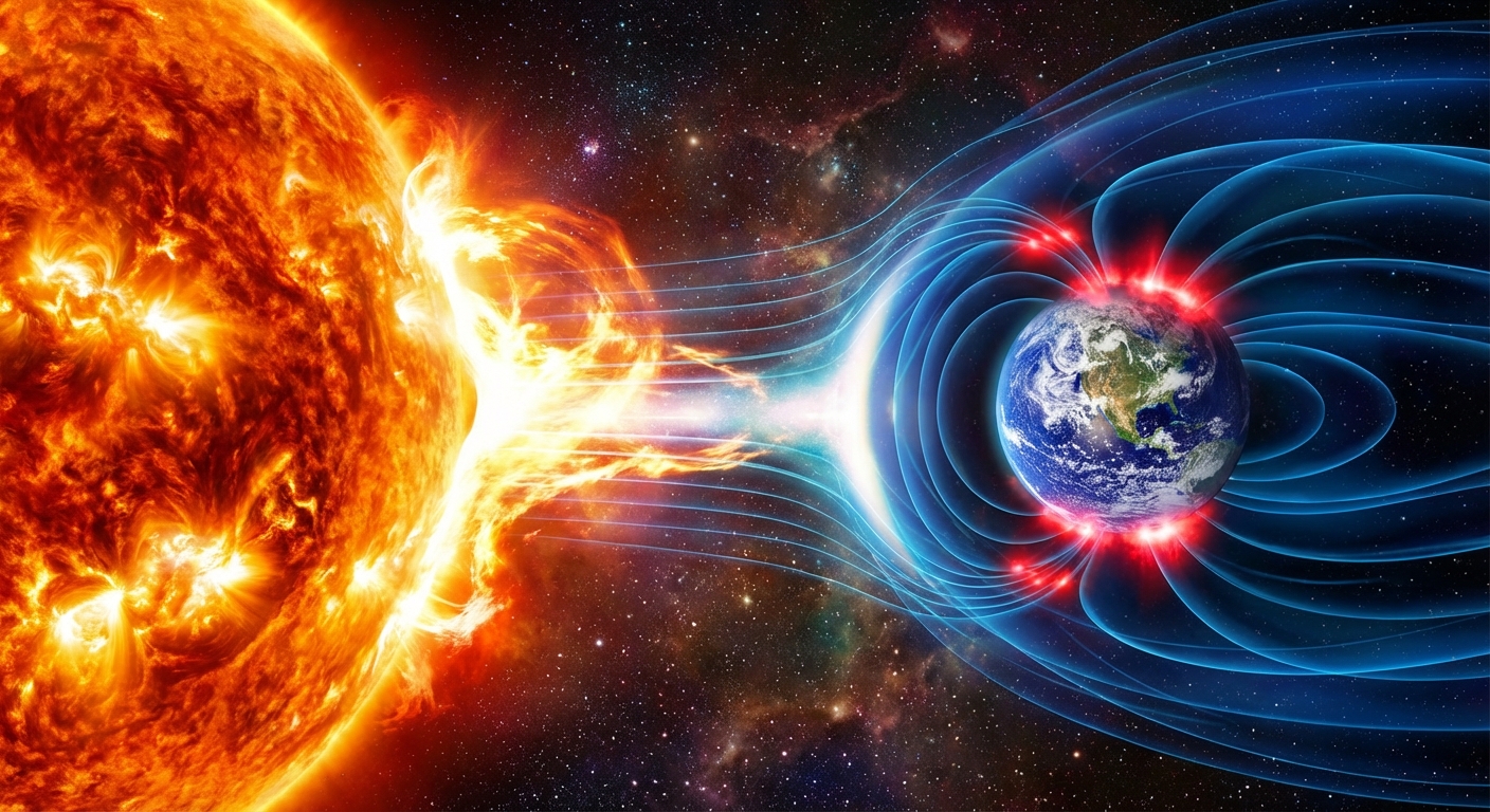 Solar Flare Impact Visualization