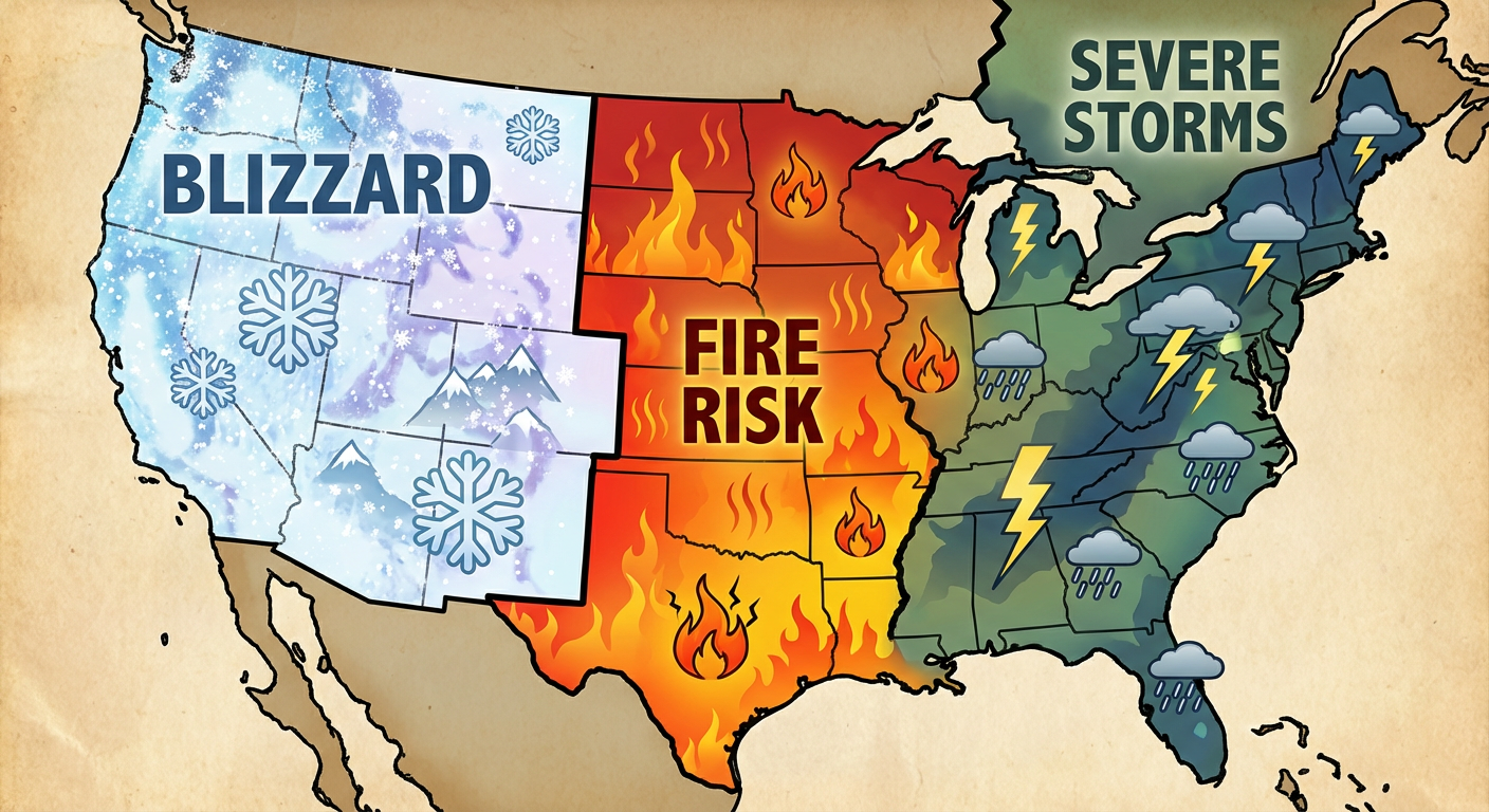 US Weather Extremes Map