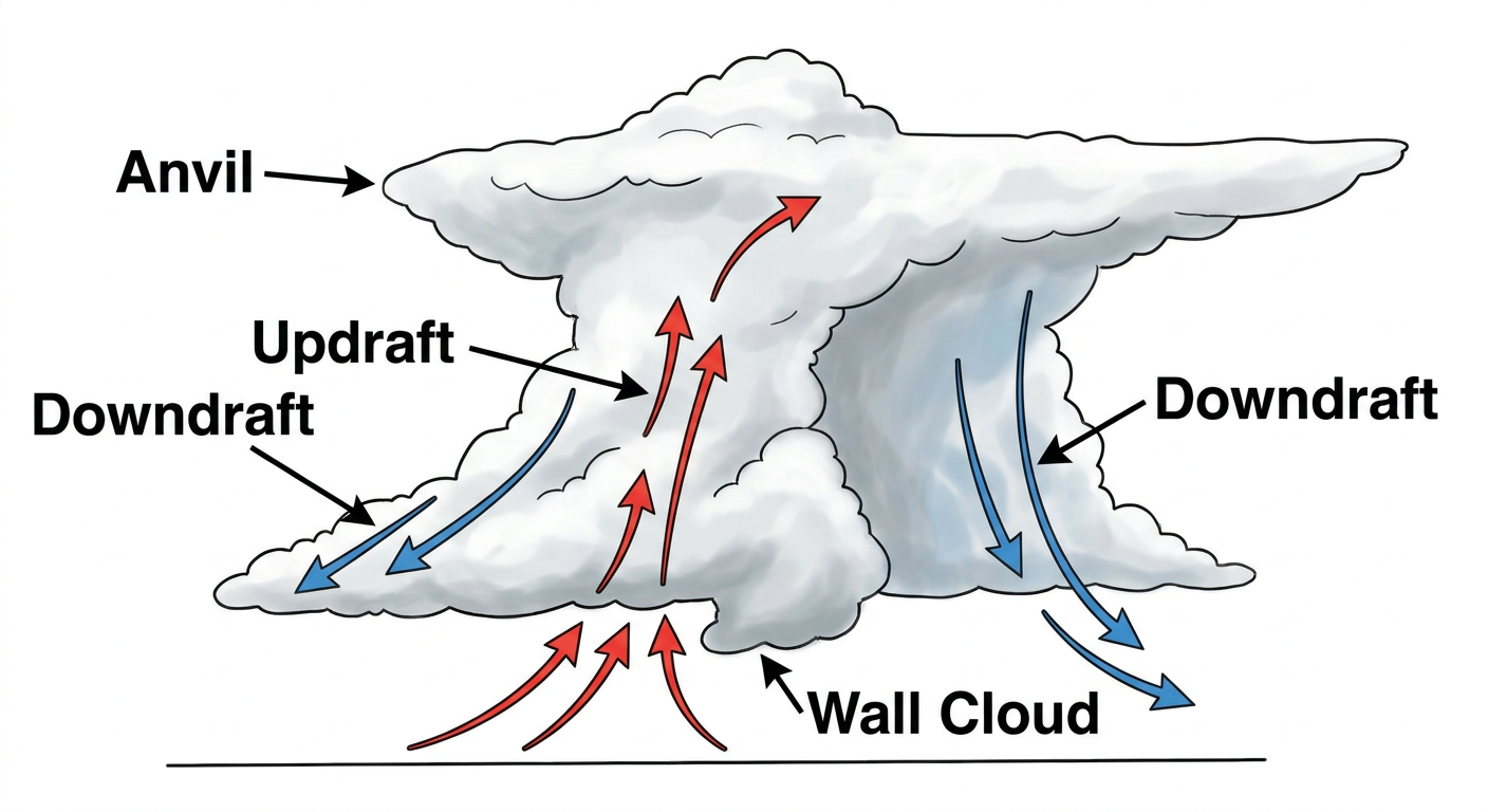 Supercell Anatomy Diagram
