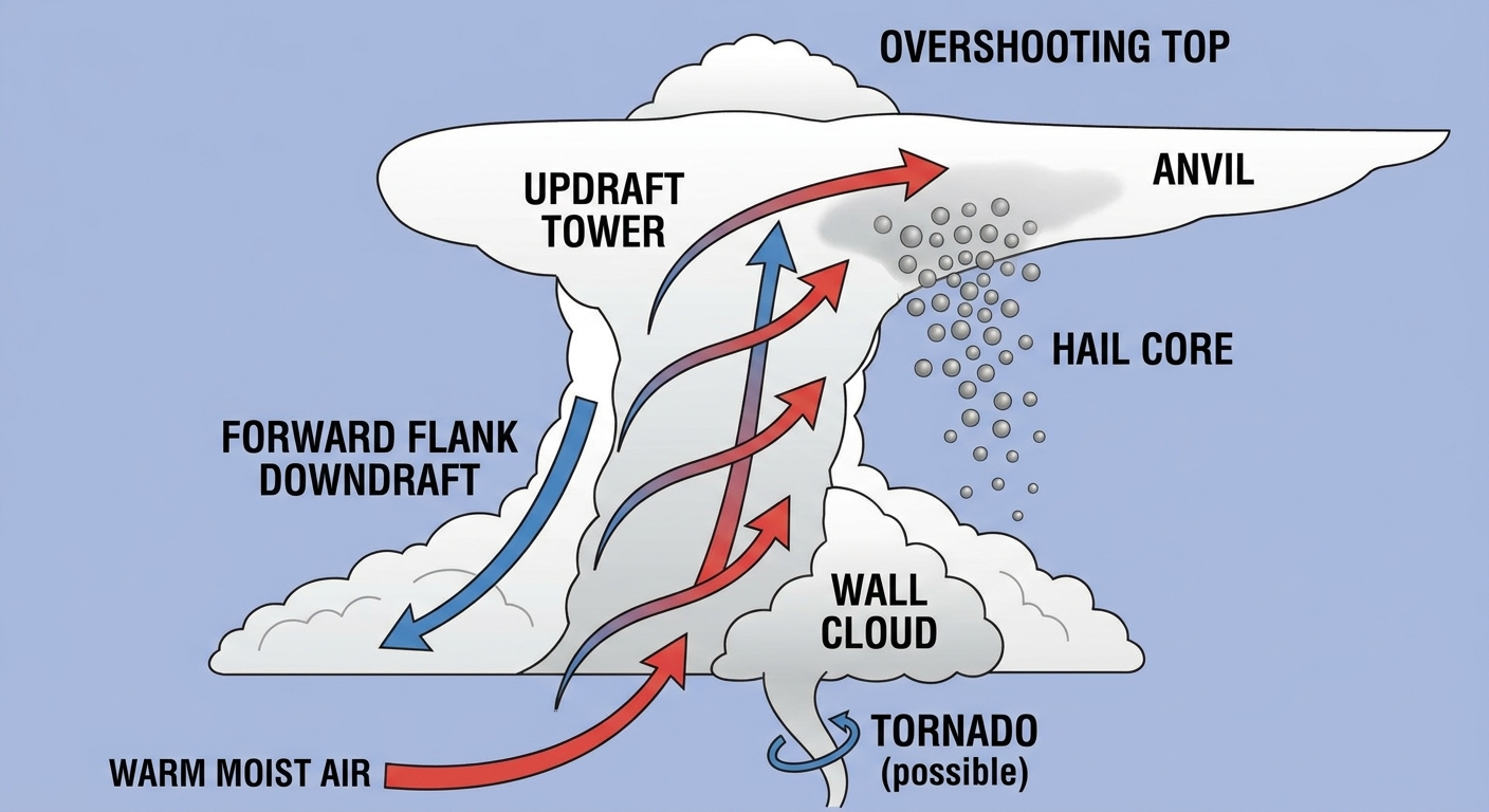Supercell Anatomy Diagram