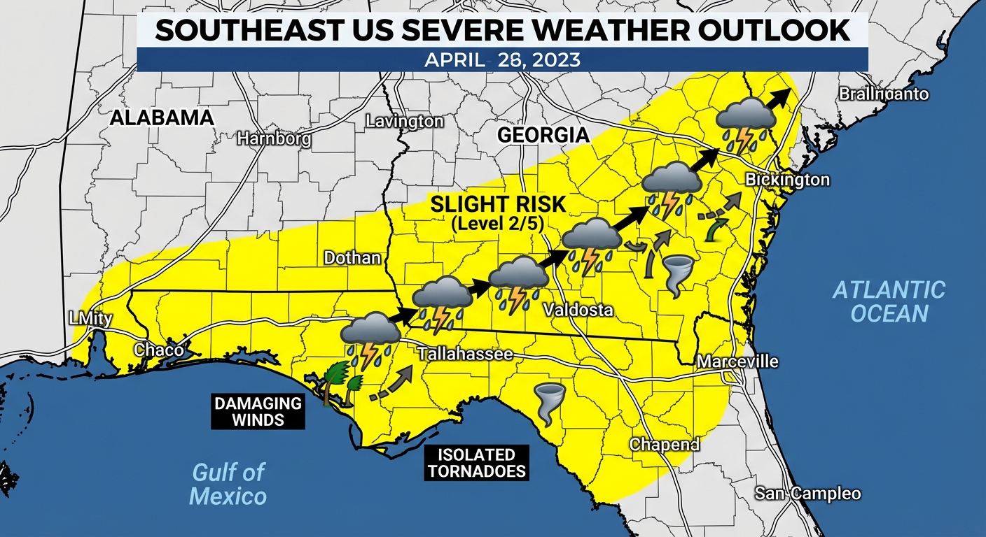 Southeast Severe Risk Map