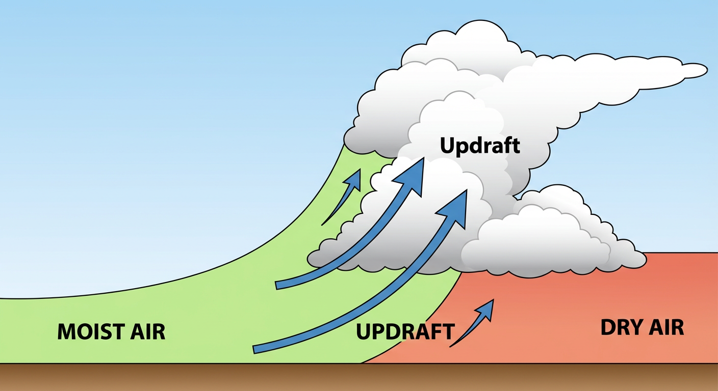 Dryline Thunderstorm Development