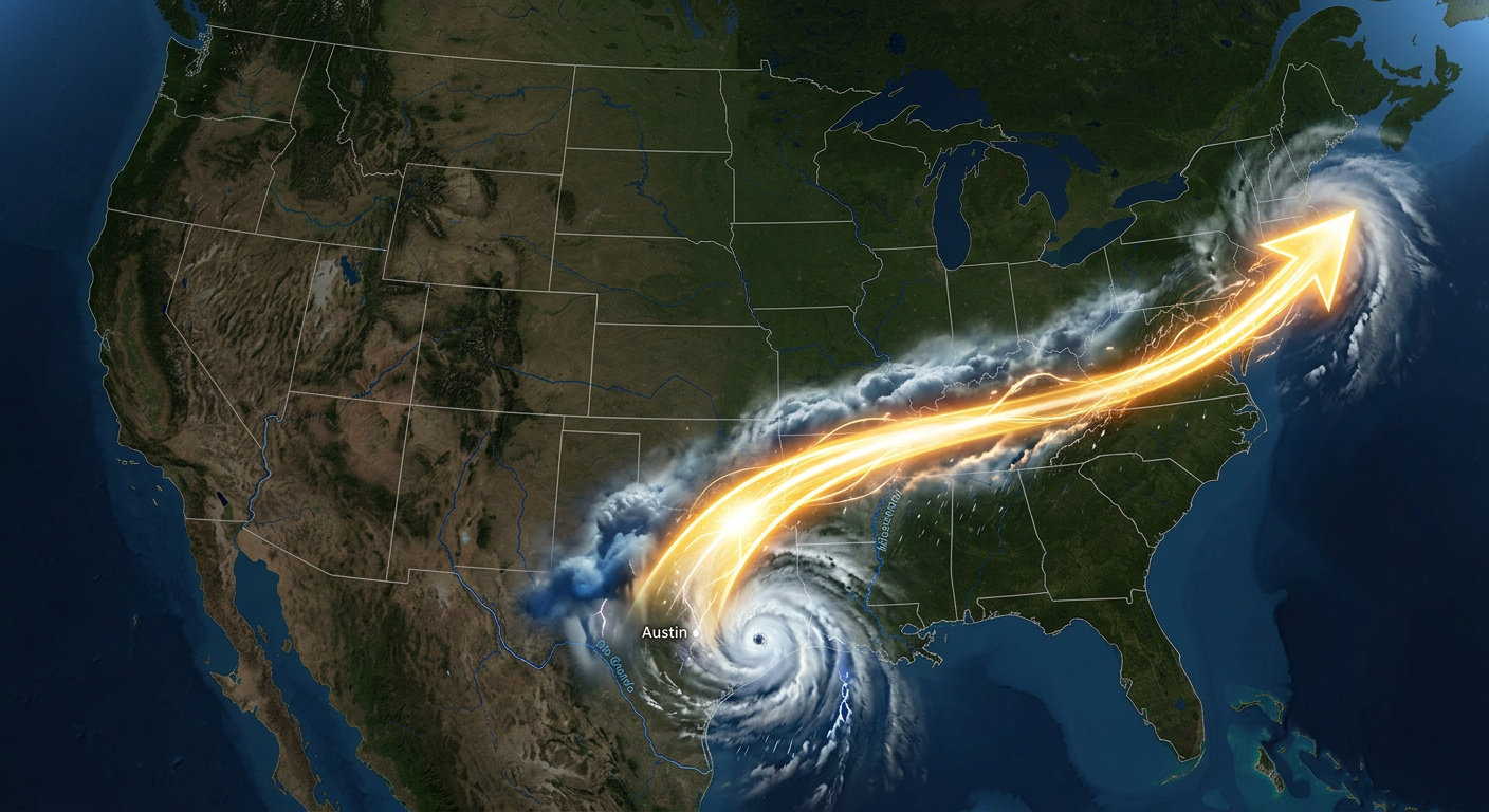 1,000-Mile Squall Line Track