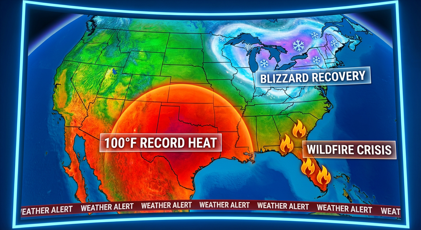 US Temperature Extremes Map