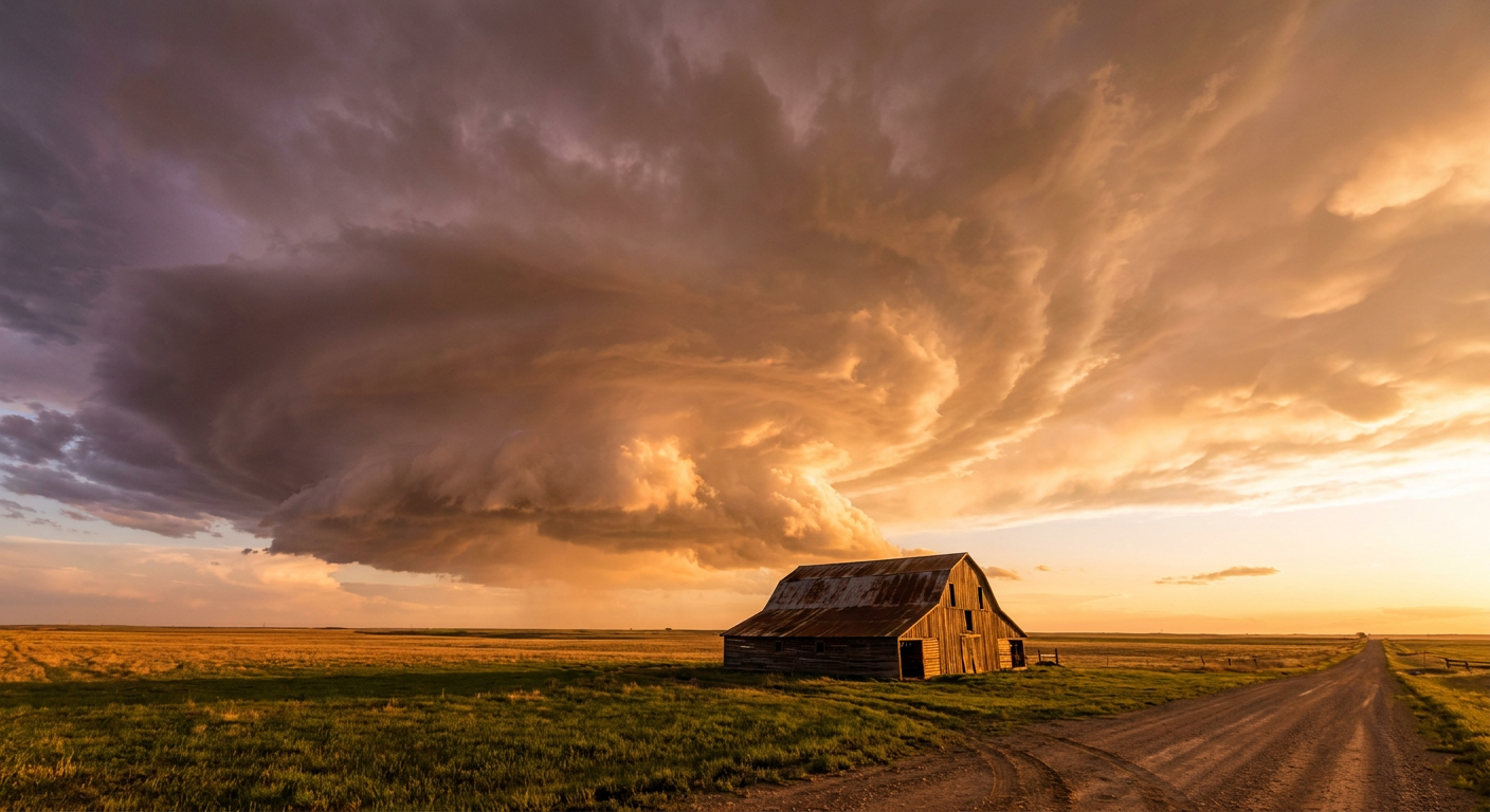 Supercell over the plains