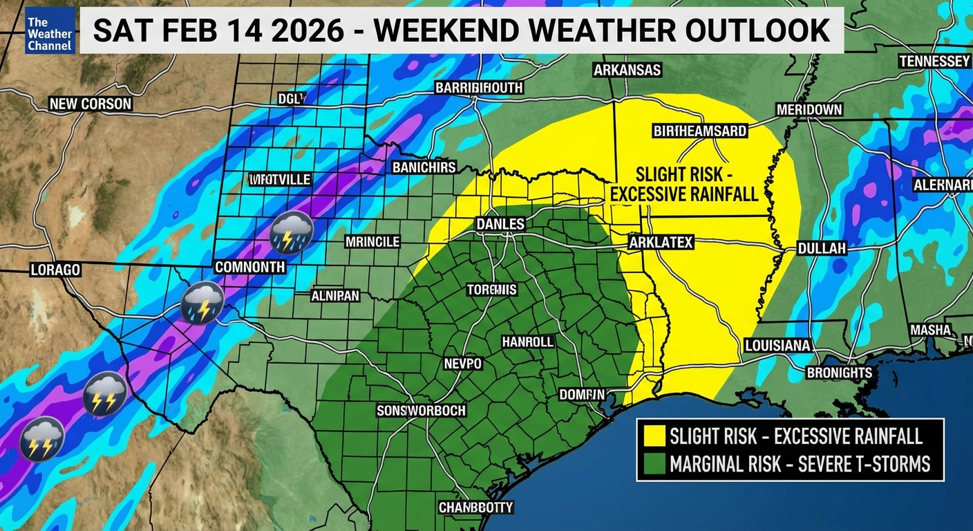 Southern Plains Rain Risk Map