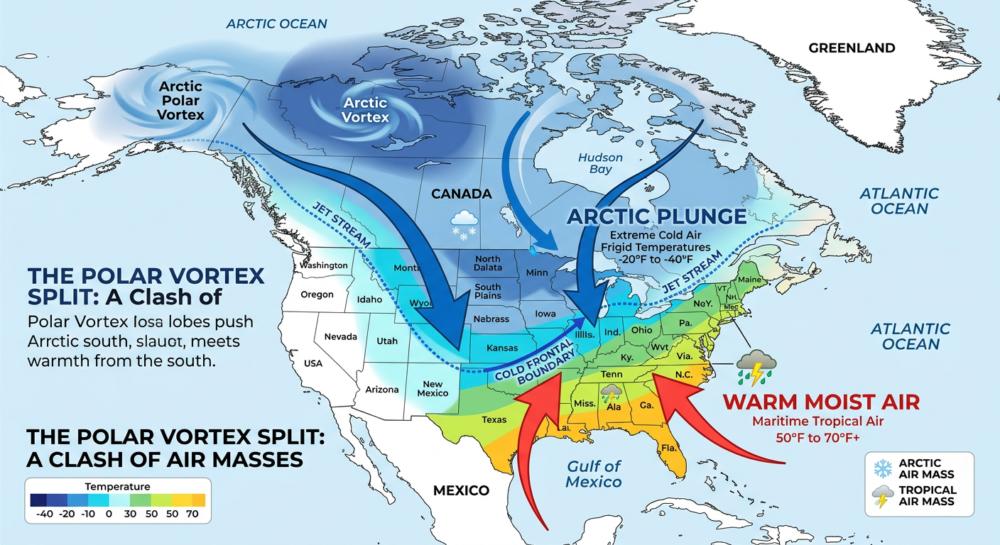 Polar Vortex Split Explainer