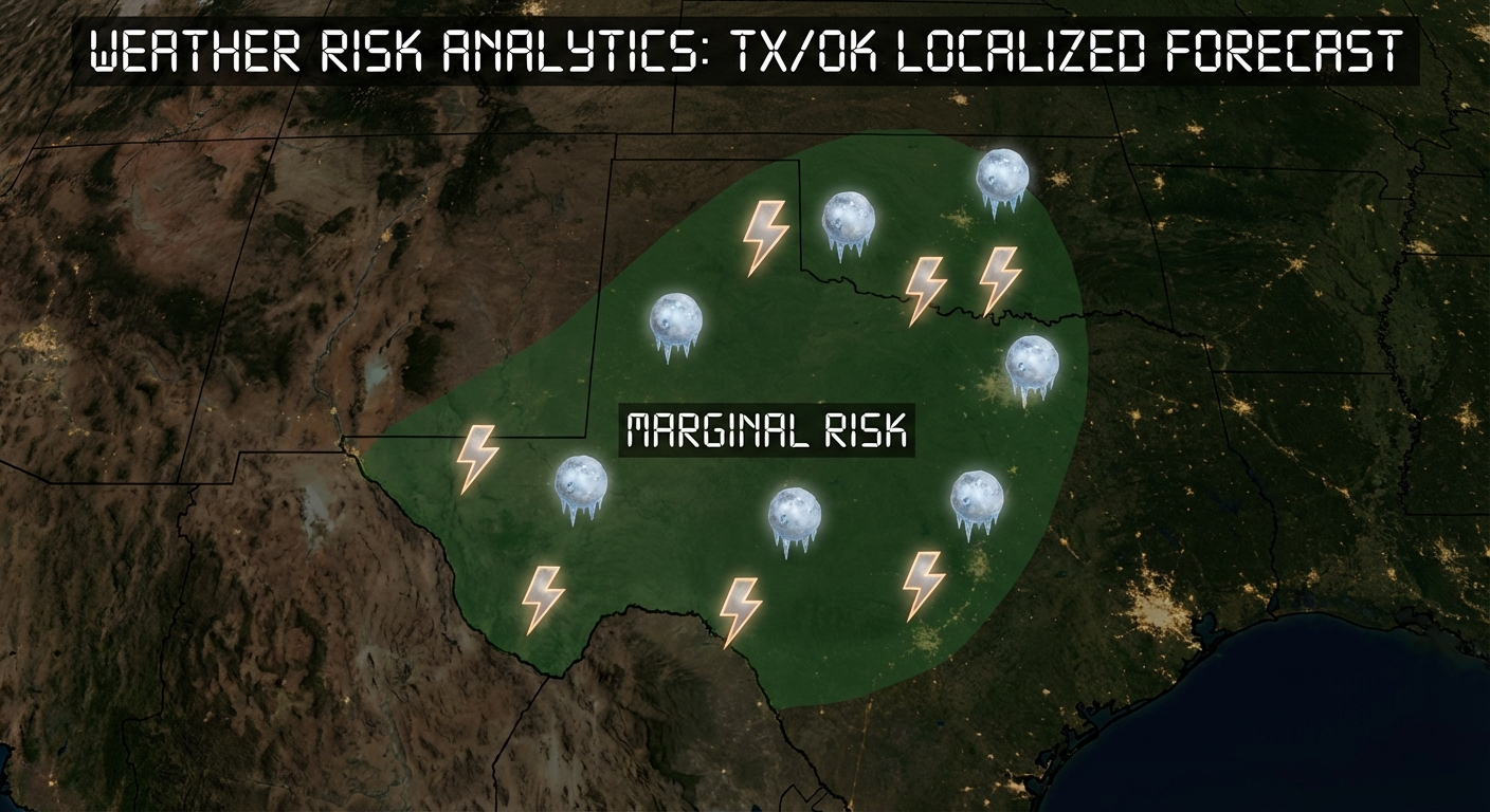 Southern Plains Severe Risk Map