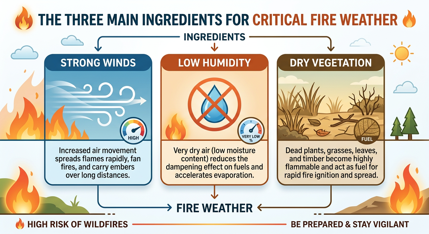 Fire Weather Ingredients Diagram