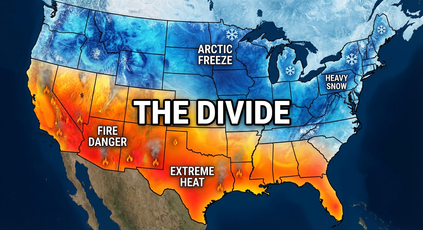 Fire vs Ice Map