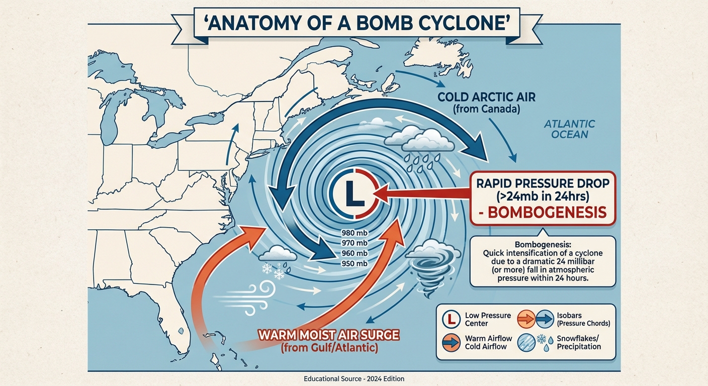 Anatomy of a Bomb Cyclone