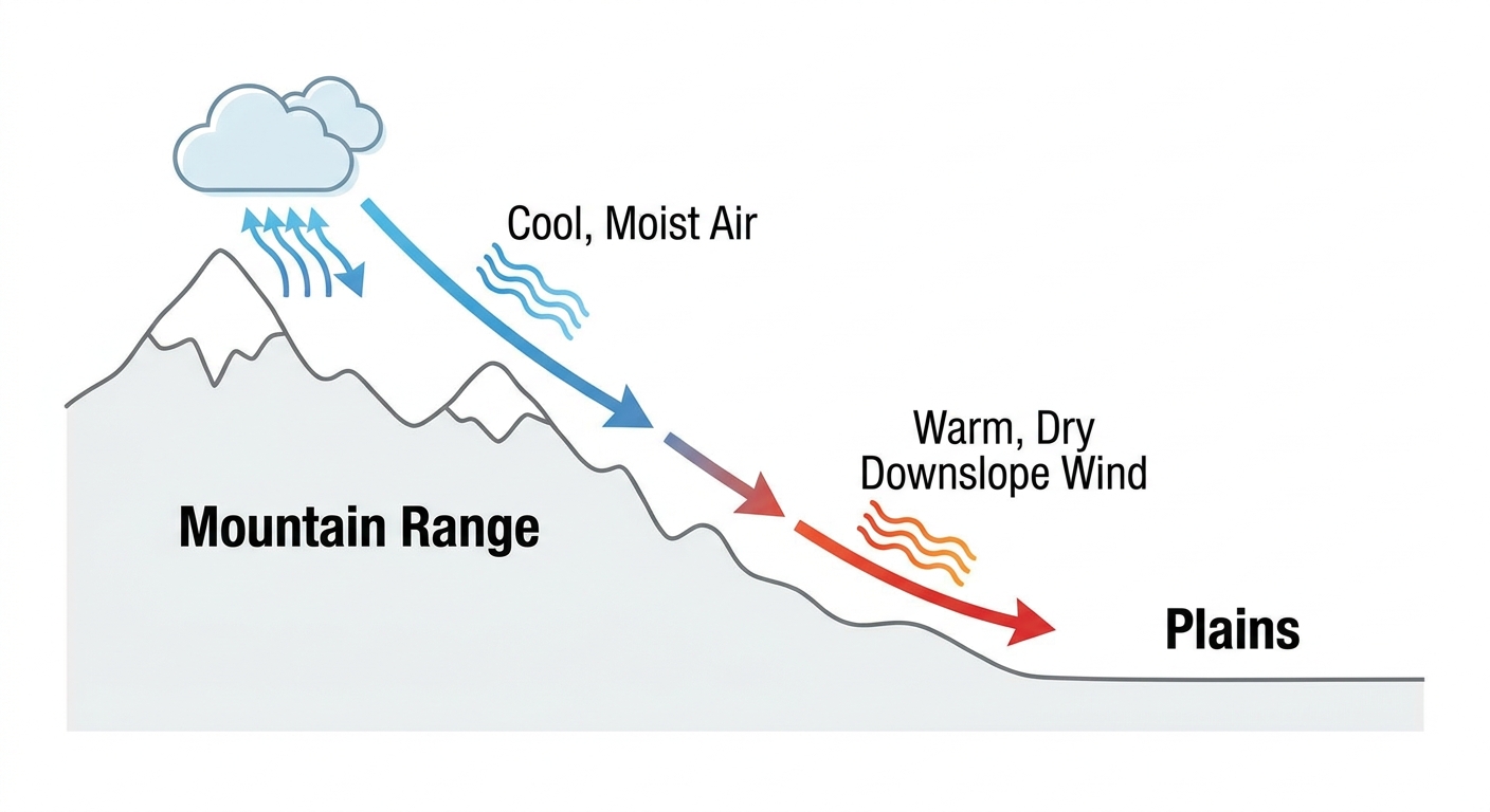 Downslope Wind Explanation