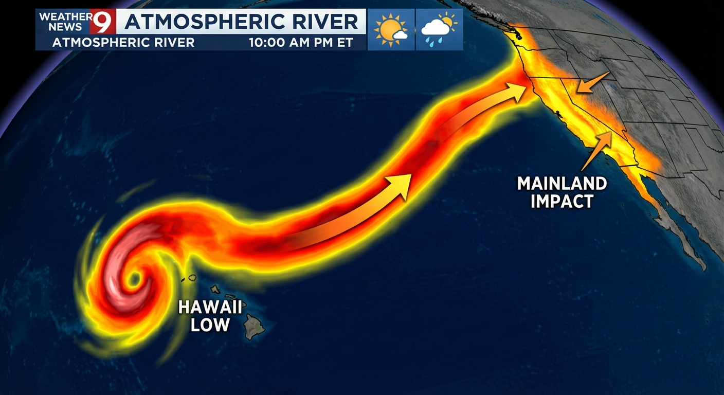 Pacific Atmospheric River Map