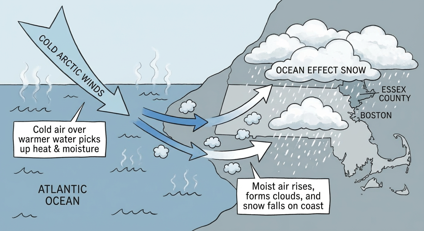 Ocean Effect Snow Diagram