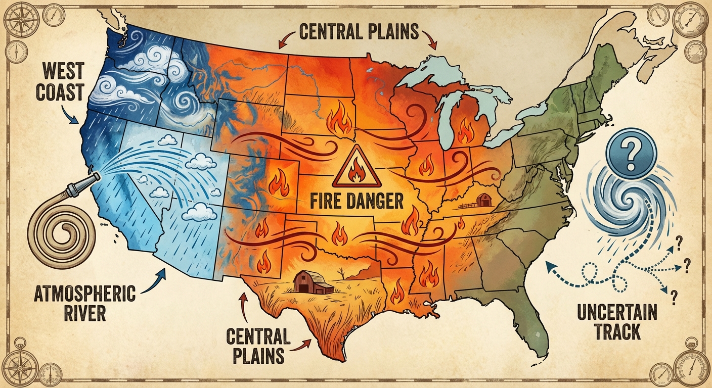 US Weather Pattern Map