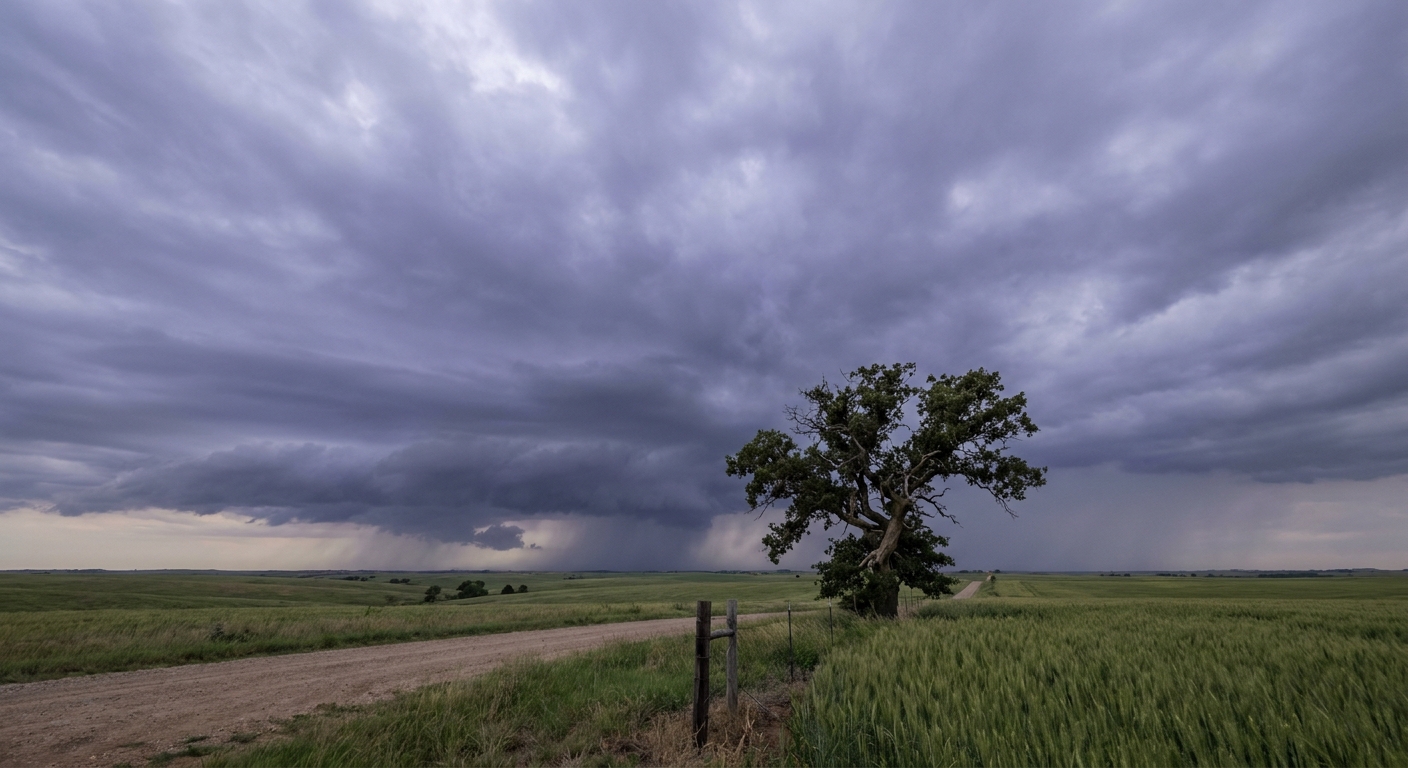 Giant Hail, EF2 Tornado Potential in the Dakotas, and a Strong Solar Storm