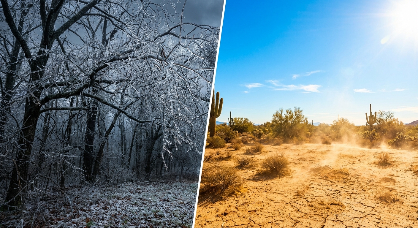 Ice, Earthquakes, and a 130-Degree Divide: Recapping the Wild Weather of March 2, 2026