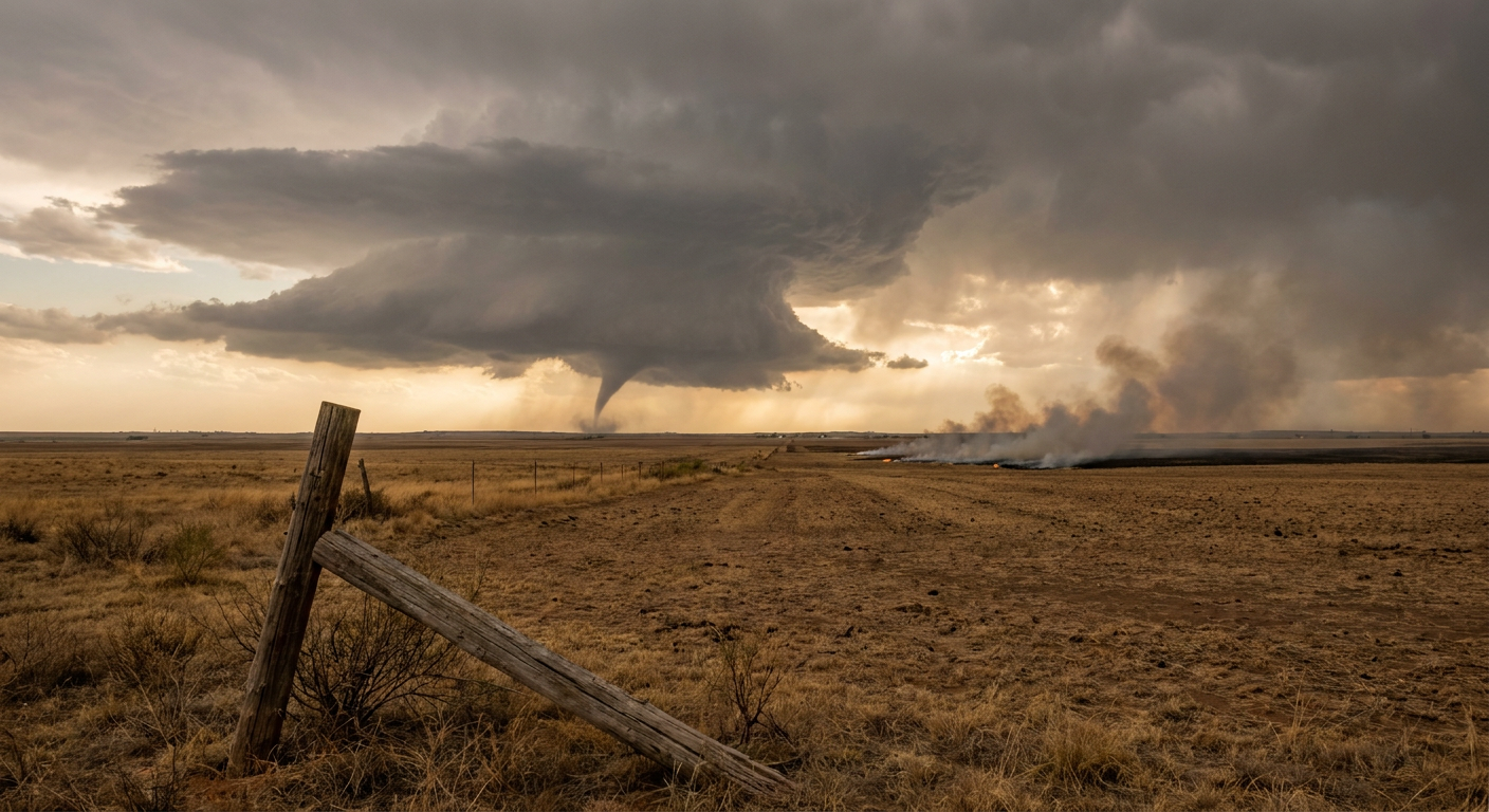 A Weekend of Extremes: Strong Tornadoes, Extreme Fire Danger, and Mountain Snow