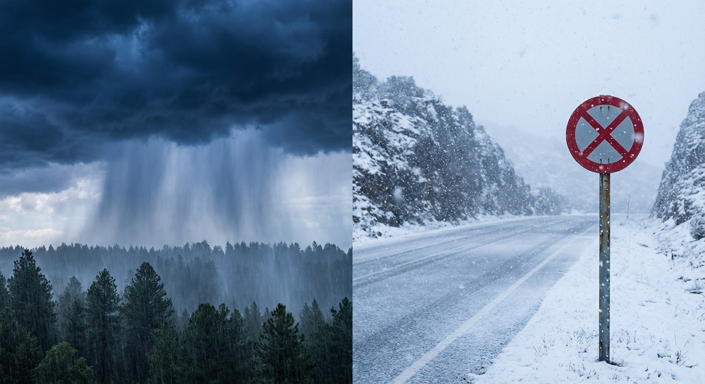 Sunday Showdown: Southern Storms, Fire Risks, & The California "Snow-nami"
